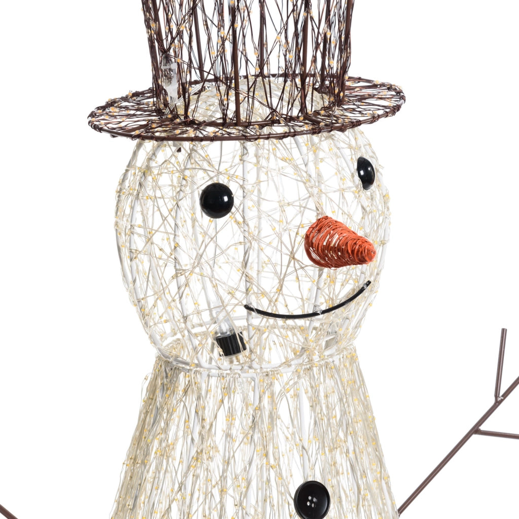 Pupazzo di neve 3D H100cm con MicroLED