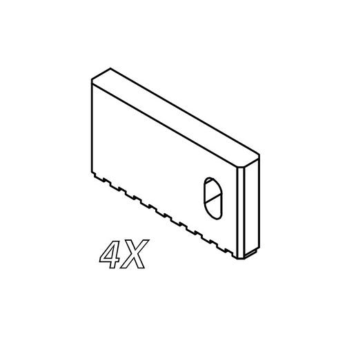 GRUPPO FERMO CORSA PER BOX DOCCIA HEXA- Nero- SAMO- pezzi 1