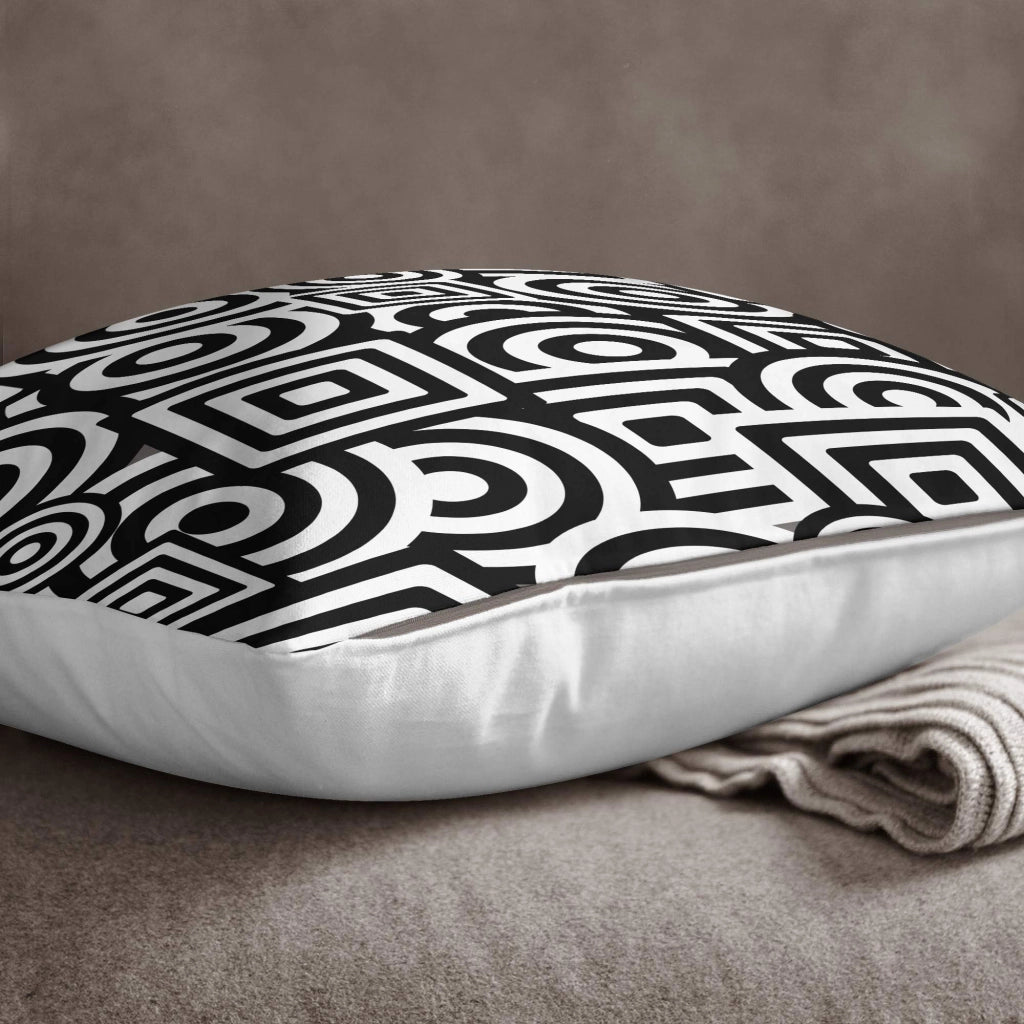 Cuscino, copricuscino 45x45 cm, cotone, chiusura a zip, multicolore, design moderno