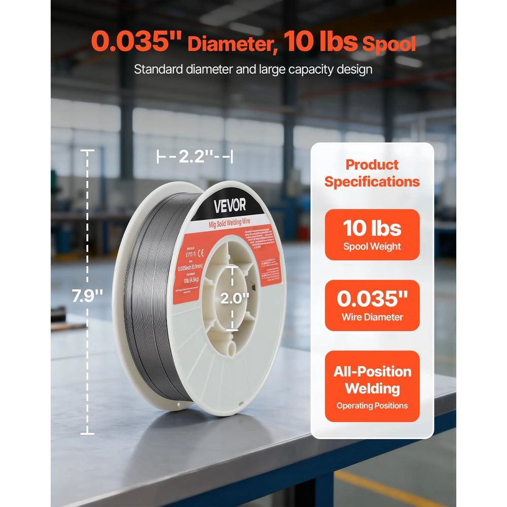 Bobina filo animato per saldatura E71T-11 0,9 mm 4,5 kg in acciaio dolce senza gas autoprotetto, per officina e fai da te