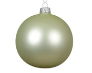 Box 4 Palline Vt Bianco Menta opaco 10cm