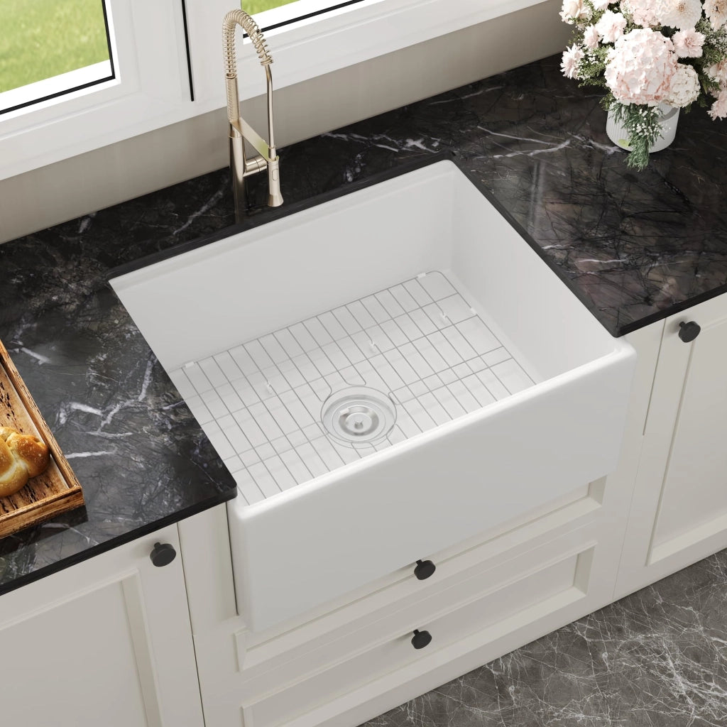 Lavello da cucina con pannello frontale 61 x 50,8 x 25,4 cm
