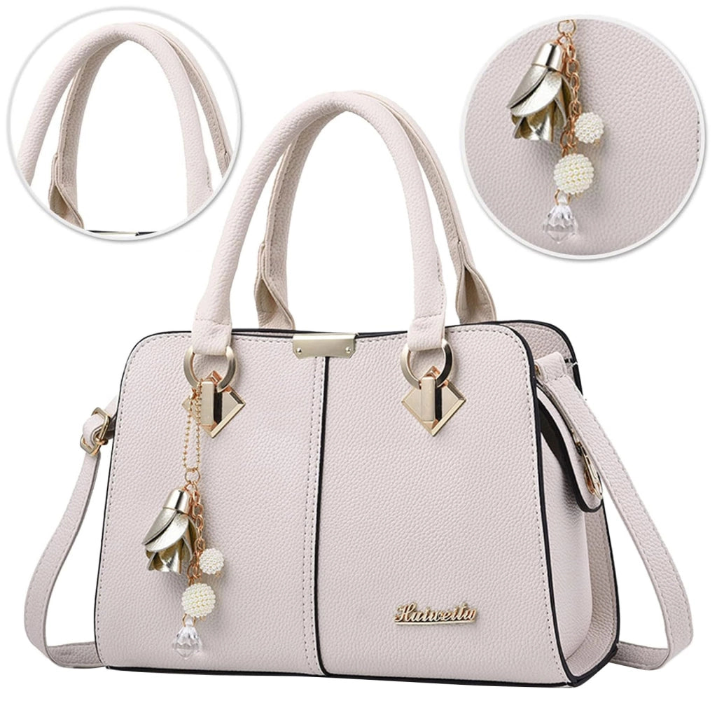 Borsa da donna a spalla in similpelle con tracolla regolabile
