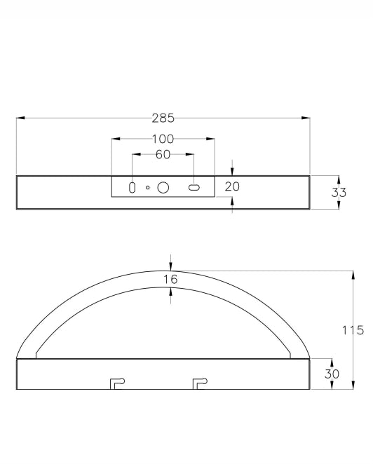Applique Cordoba 12W LED 3000K Bianco Metallo e Legno Fabas Luce