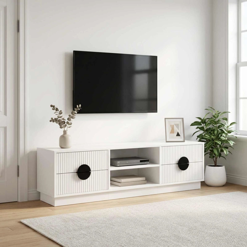 Mobile TV VENRAY 137,5 x 33 x 40 cm Bianco 8019928