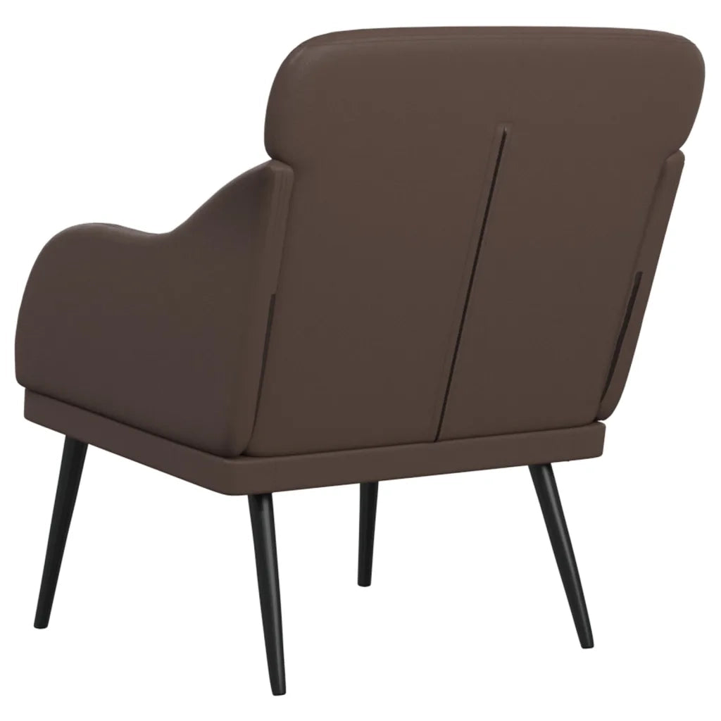 Poltrona Marrone 63x76x80 cm Similpelle 351426