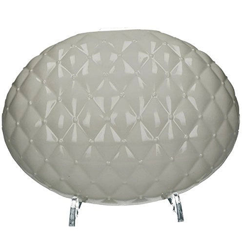 Umidificatore per l'aria in porcellana, design patchwork, colore bianco, confezione singola