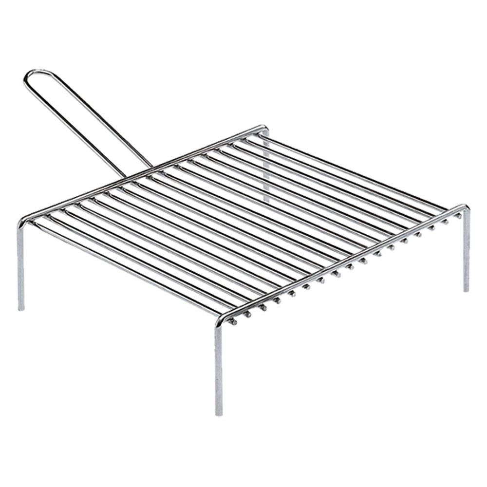 GRATICOLA PER CAMINO 'PESANTE' cm 30 x 25 - 1 manico
