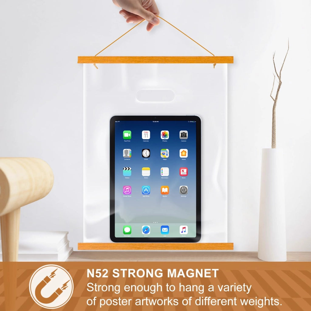 Telaio magnetico per poster in legno, 21 cm, teak