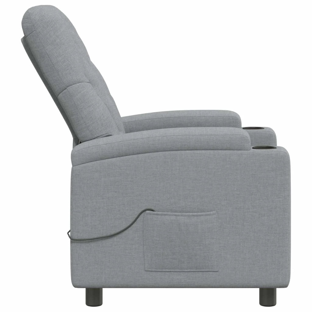 Poltrona massaggiante reclinabile Grigio Chiaro 42051236