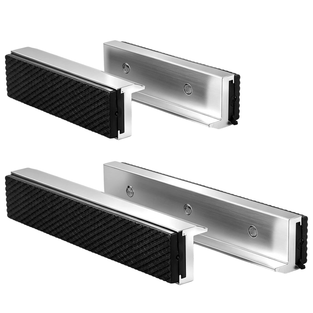 Set di ganasce protettive per morsa, 4 pezzi, alluminio, 100 + 150 mm