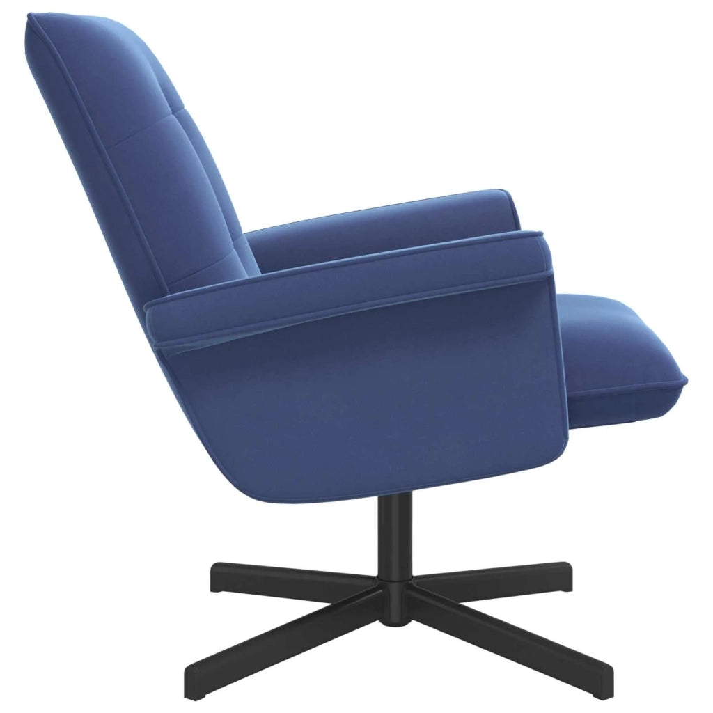 Sedia girevole Blu Polizia Velluto 42045597