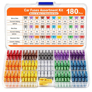 180 fusibili automatici micro mini standard, 12V, in plastica