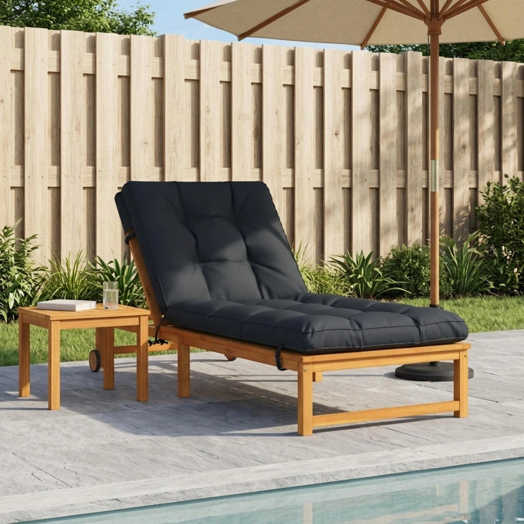 Cuscino per Lettino VIANEN 100% Poliestere Blu Scuro 953884
