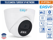 TELECAMERA TURRET IP EASY-P EP-IPT210A-2 2MP FULL HD CON INTELLIGENZA ARTIFICIALE, OTTICA 2.8 MM, IR 25M, MICROFONO INTEGRATO, POE E P2P