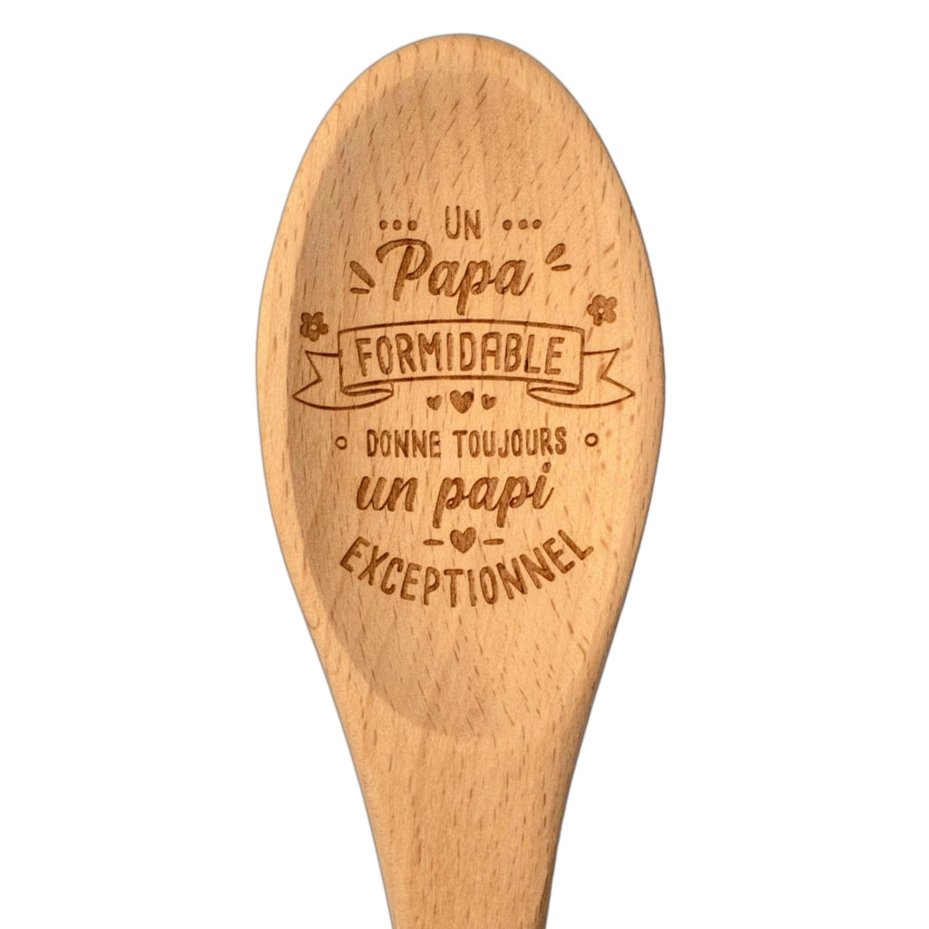Cucchiaio di legno con incisione: un regalo personalizzato per nonno