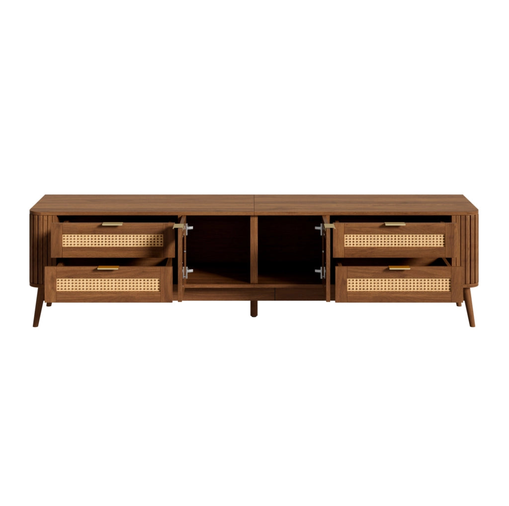 Divano modulare 2 posti in ciniglia beige 223x83,8x73,6 cm con 2 cuscini