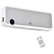 Termoventilatore da parete ceramico PTC 2000W con telecomando display LED timer 12h e 3 modalità per casa e ufficio