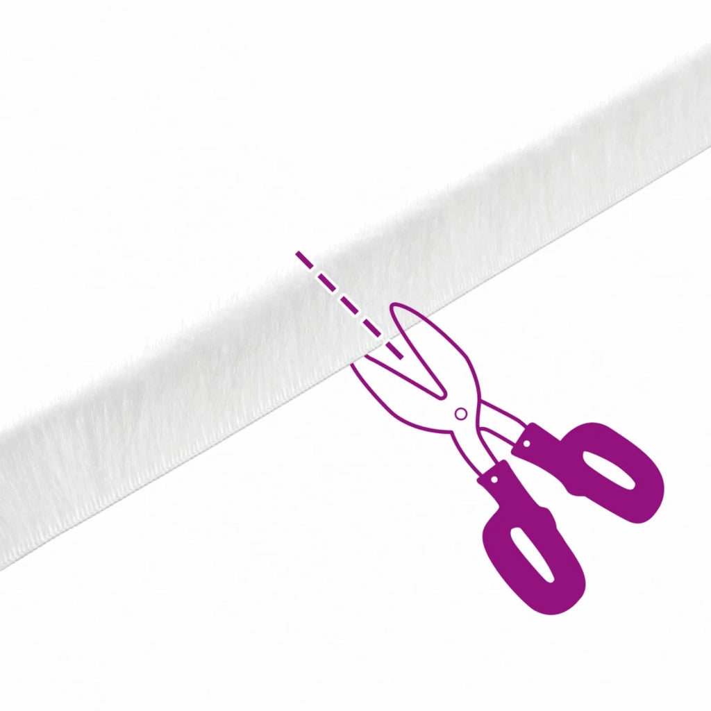 Guarnizione a spazzola autoadesiva 5 m PP Bianco 42045090