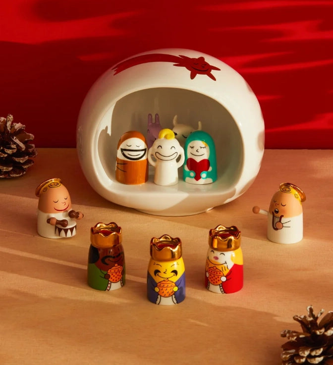 PRESEPE, Presepe con Angeli e Re Magi, Alessi