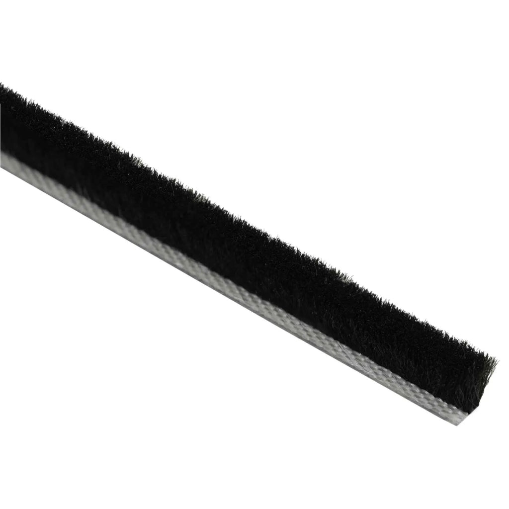 Guarnizione a spazzola autoadesiva 25 m PP Nero 42045148