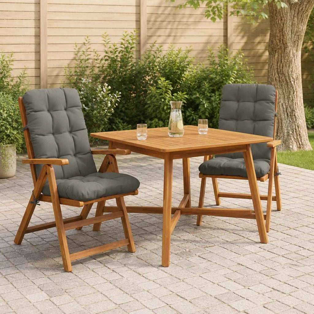Cuscini per Sedia Alta in 2 Pezzi VIANEN 2 pz 100% Poliestere 953776