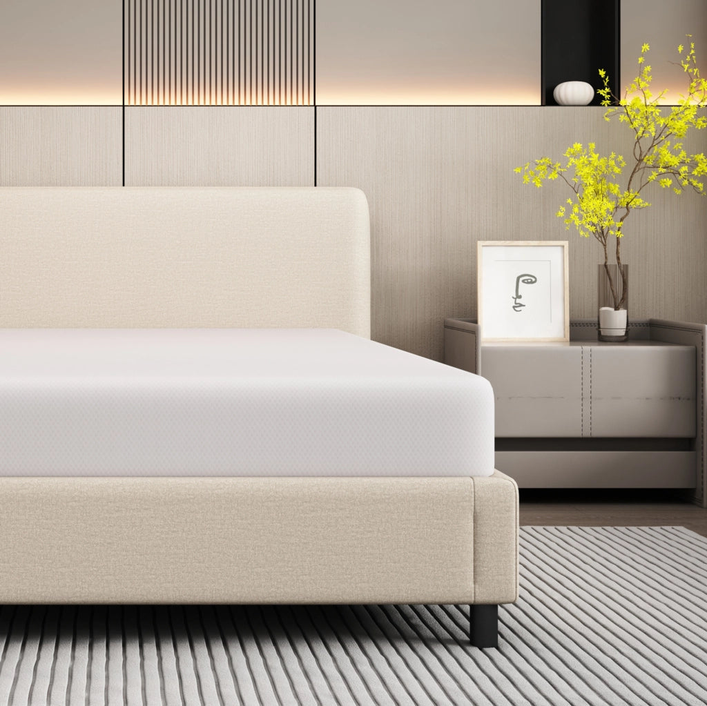 Materasso singolo 90x200 cm H3 in schiuma; sfoderabile e traspirante; bianco