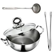 Padella Titan da 28 cm con coperchio, antiaderente, con due maniglie