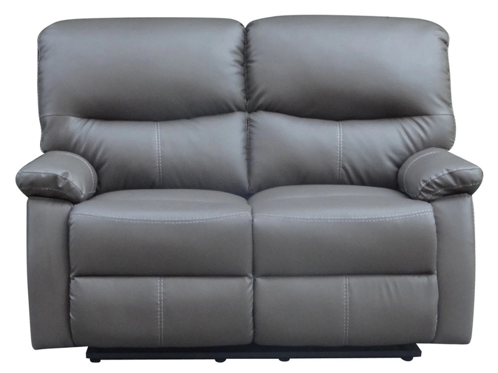 Divano "Lincoln" - 147 x 89 x 103 cm - 2 posti a sedere - Nero / Grigio scuro