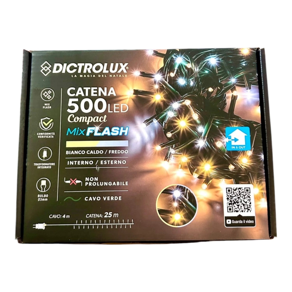 DICTROLUX 500 LED Compact - Mix Flash Bianco Caldo e Freddo 25 metri interno ed esterno