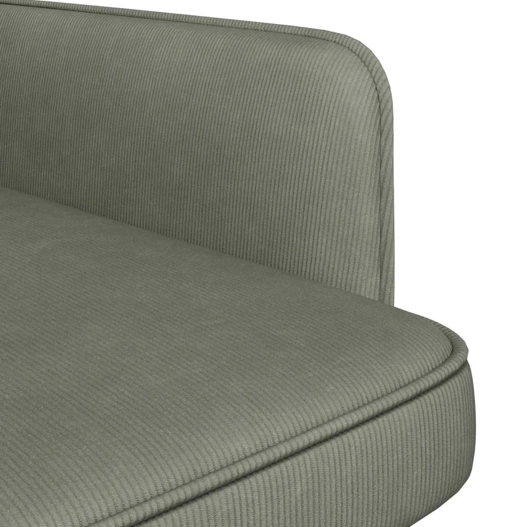 Poltrona Grigio Chiaro Velluto a coste 42047711