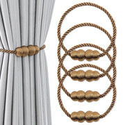 Supporti magnetici per tende, confezione da 4 pezzi, con magneti interni ed esterni