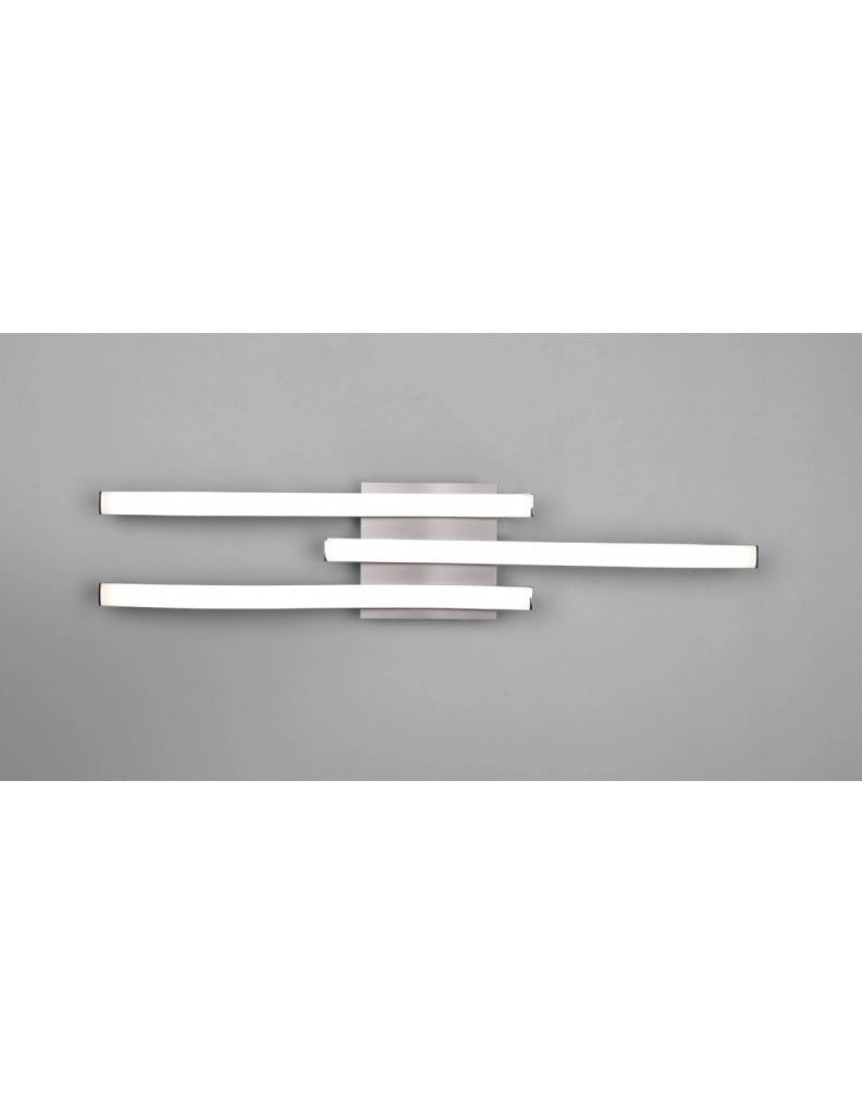 Lampada Soffitto Moderna Bacchette Led 4000k Route Nichel Trio Lighting