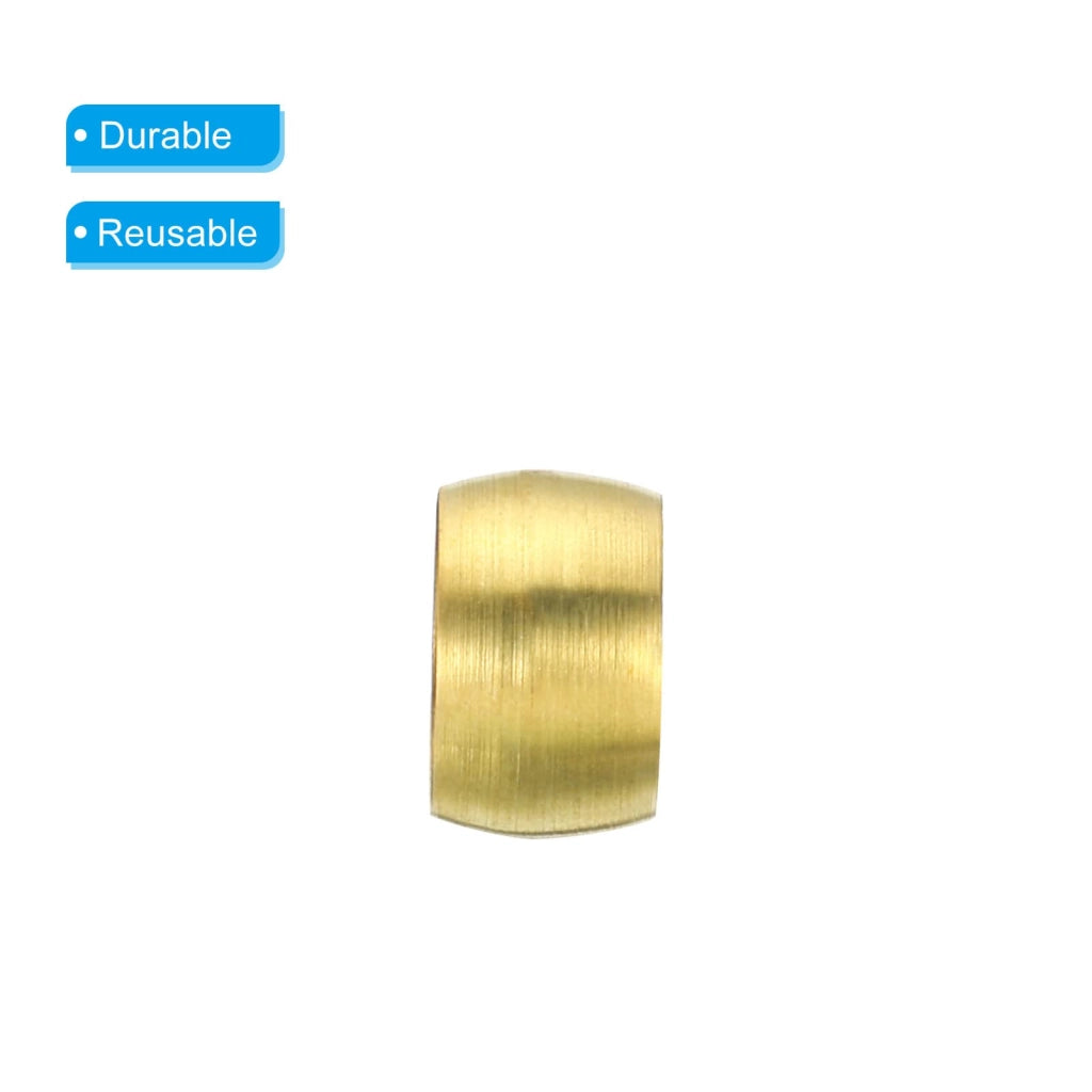 Raccordo a compressione in ottone, 12 mm, set da 20 pezzi, con manicotti di compressione