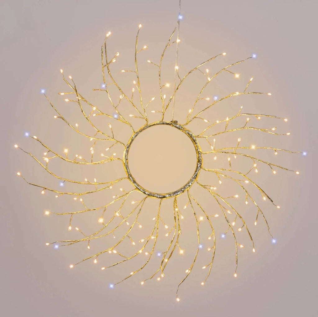 Corona Rami Tiglio Ø45 cm 160 MicroLED B Caldo Bianco FlashLED
