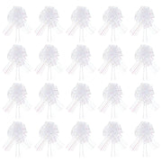20 nastri decorativi, 19x15 cm, bianchi, in plastica