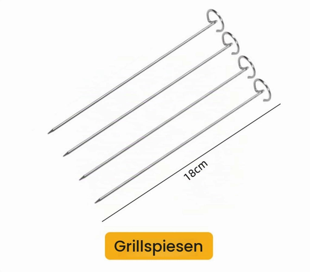 Accessori per friggitrice ad aria: griglia impilabile e spiedini per modelli da 7,6–9,5 litri