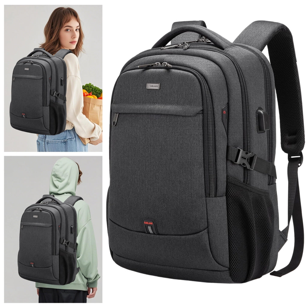 Zaino per portatile in tessuto Oxford con presa USB