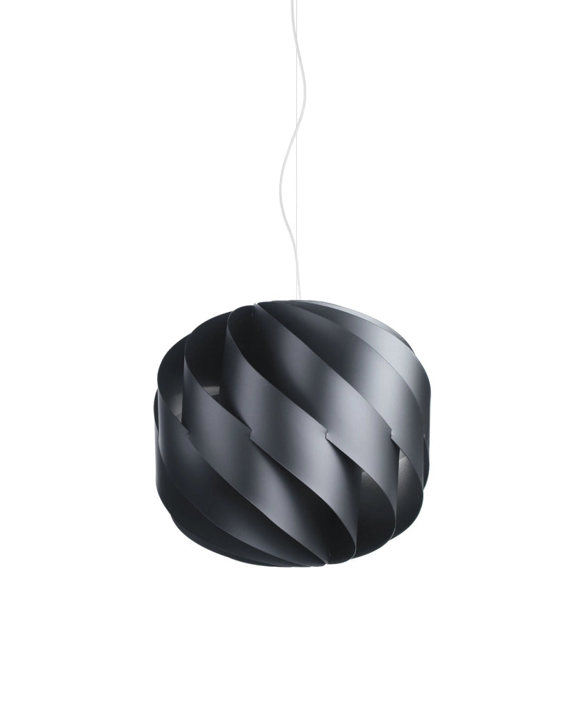 Sospensione Nero in Metallo Cromato Cm. 25 x 23h