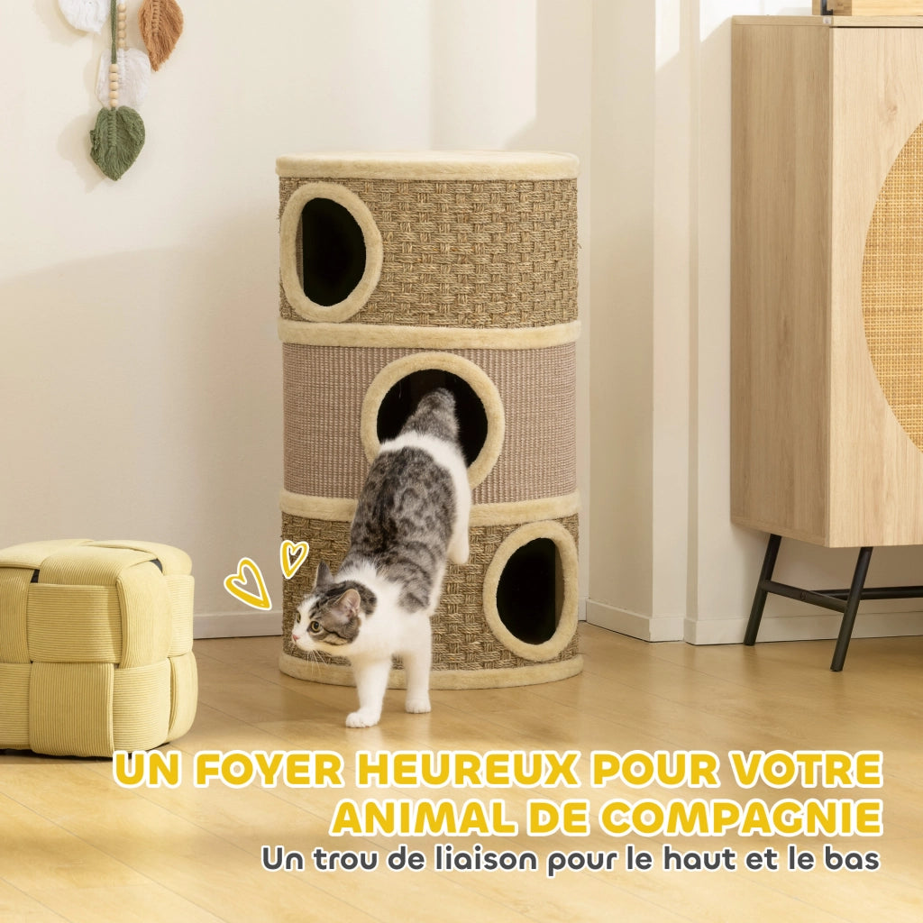 Albero per Gatti con Tiragraffi ¨C Minimal ¨C 45x45x79 cm