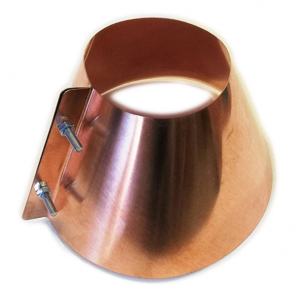 Collare conico da 250mm scossalina in rame spessore 6 decimi
