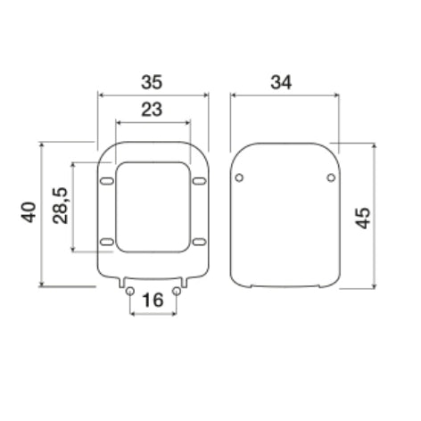 Saniplast 2FSE192402 Sedile WC, Resina Termoindurente, Bianco, 45x35x6.5 cm