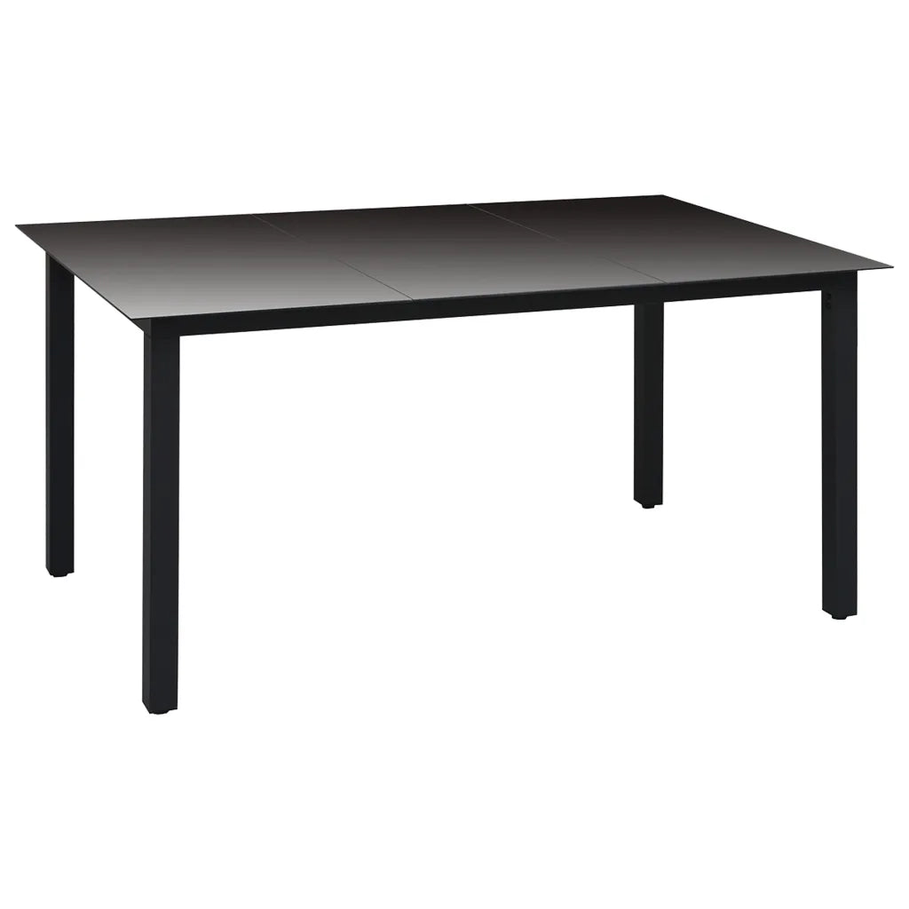 Set da Pranzo da Giardino 5 pz Nero 3060048