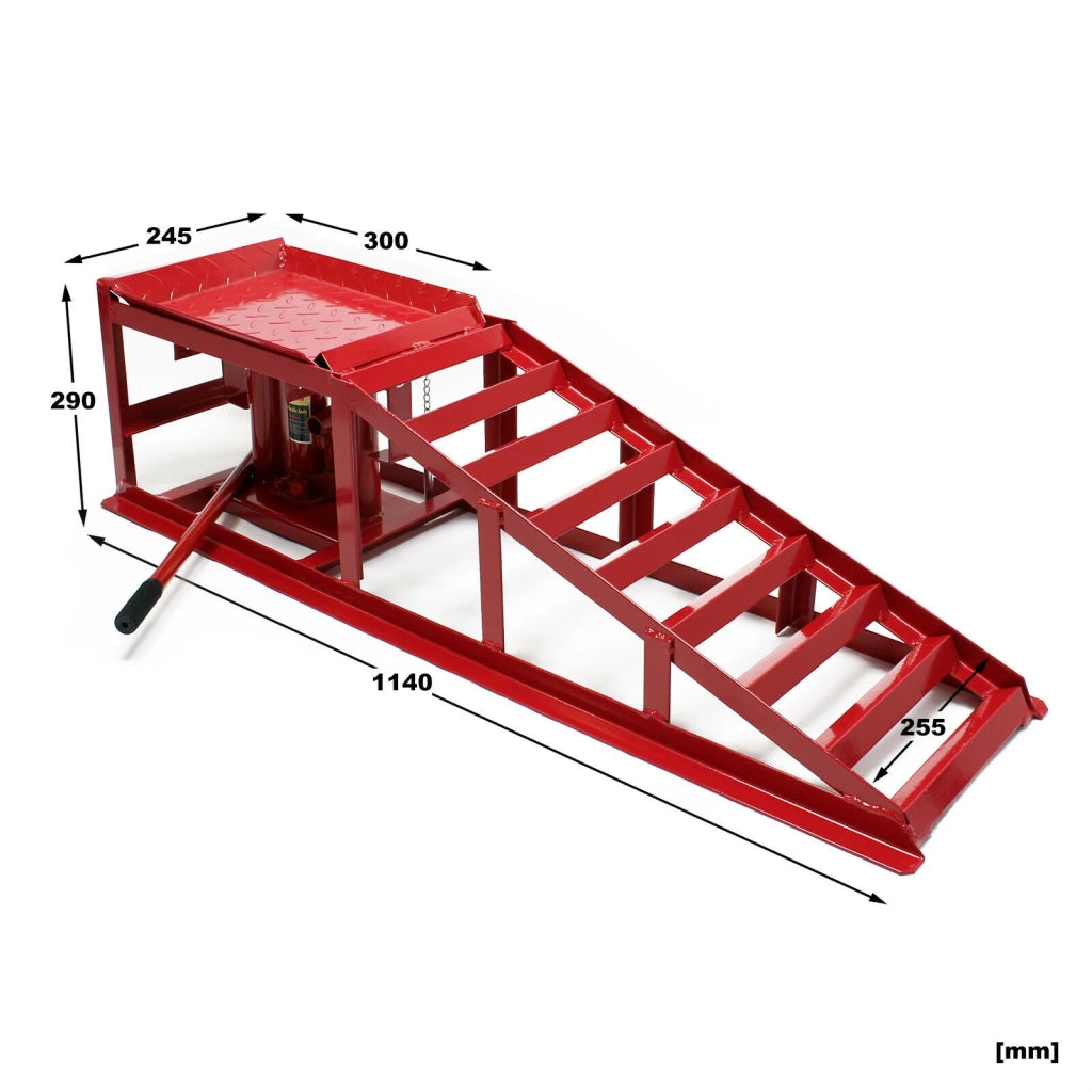 Rampa di sollevamento idraulica con martinetti portata 2000 kg altezza regolabile 16_0002913