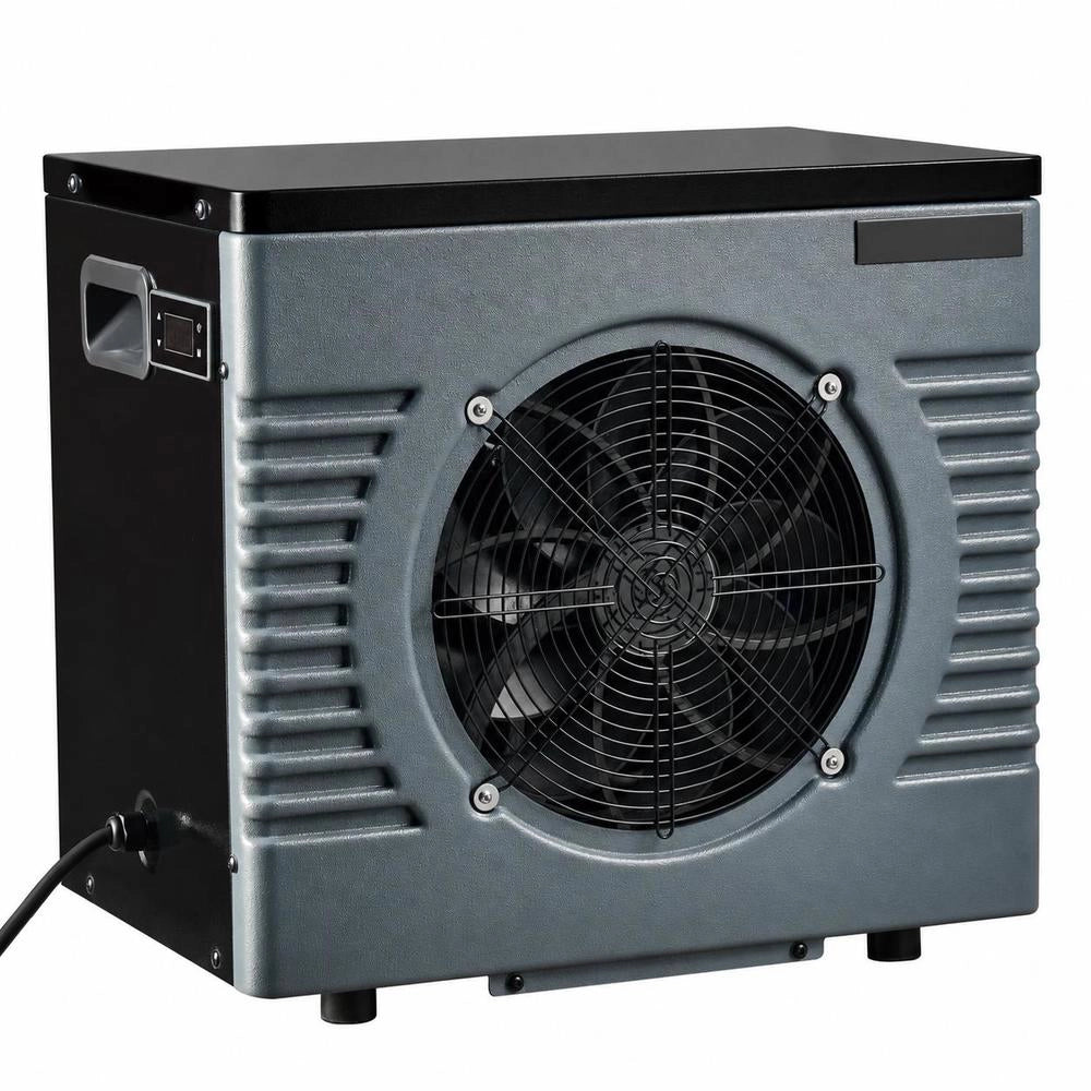 Pool Heat Pump 4920 W, Electric Pool Heater For Above-ground Pools Up To 18 M³, Max. COP 5.29, Low Noise, Residual Current Circuit Breaker, Heating Temperature 15–40 °C, Heating & Cooling Mode, Heat Exchanger