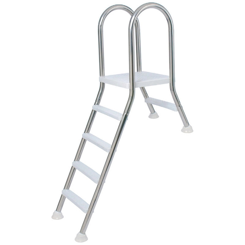 Scaletta PONTE in acciaio Inox 304L per piscine seminterrate Configurazione: 5 Gradini