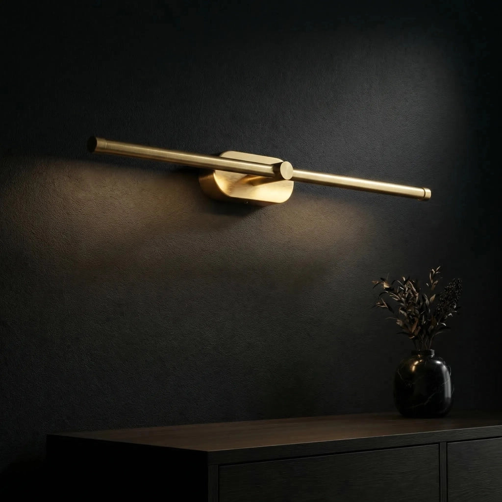 Applique Da Bagno Led APP1893-1W 60 Cm Brush Gold
