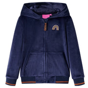 Giacca con Cappuccio da Bambina Blu Marino 92 14319
