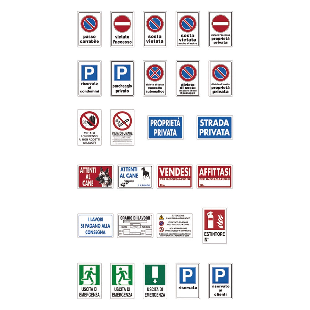 10pz cartello segnaletica videosorveglio dati conservati 24h cod:ferx.116203nlm
