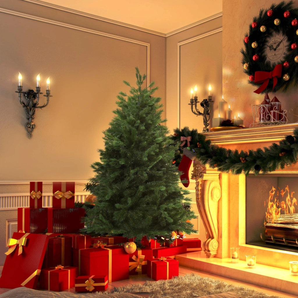 Albero di Natale Artificiale 150 cm 440 Rami  Pino Verde